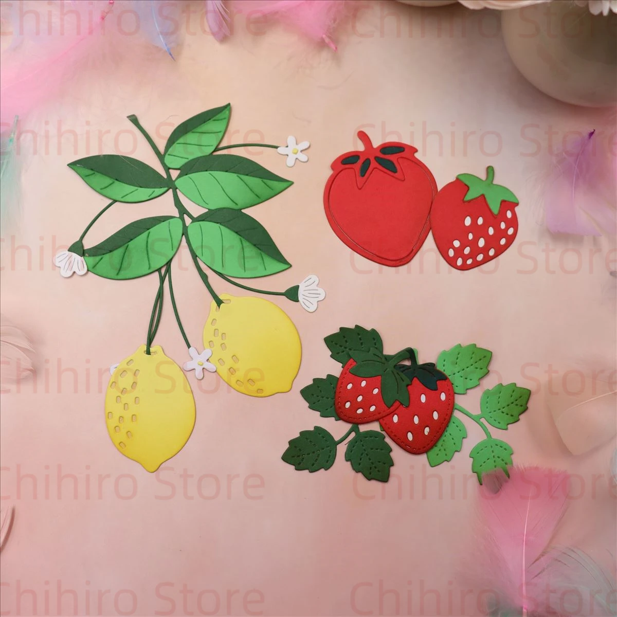 Metal Cutting Dies Fruit Lemon Strawberry dies  for Scrapbooking DIY Album Embossing Folder Paper Card Maker Templat