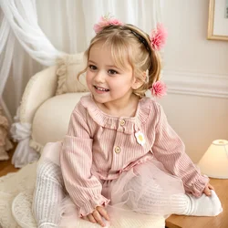 Sanlutoz Autumn Infants Girls Clothes Princess Long Sleeve Onesies Cute Fashion Baby Girls Bodysuits