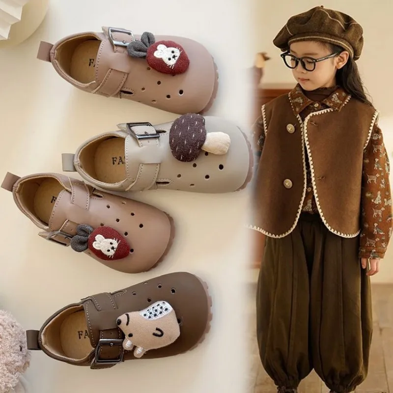 

Korean-style soft sole anti-slip multi-functional girls' casual shoes for 2026 spring. Fashionable and cute flat shoes