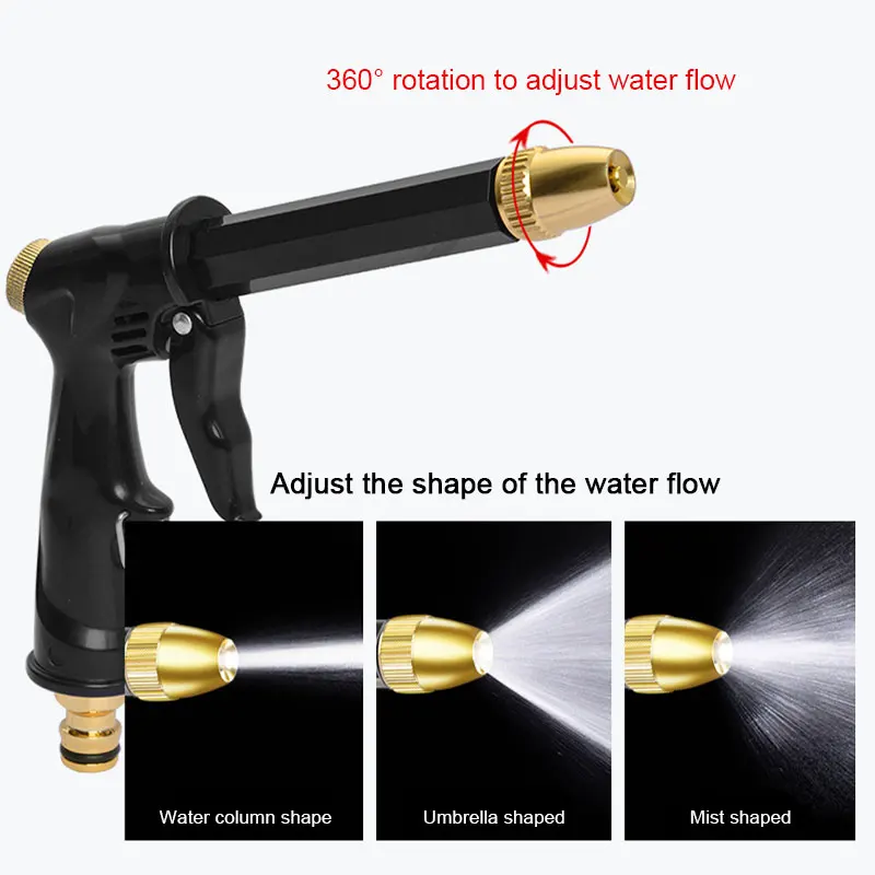 High Pressure Water Gun Water Spray Guns Kit Car Sprinkler Foam Cleaning Washer Cleaner for Car Washing Watering Irrigation