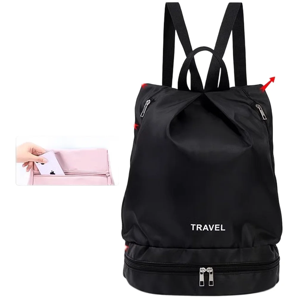 

Водонепроницаемый рюкзак для плавания большой вместимости со специальными сухими и влажными отделениями для хранения обуви для занятий спортом в тренажерном зале, йоги, путешествий