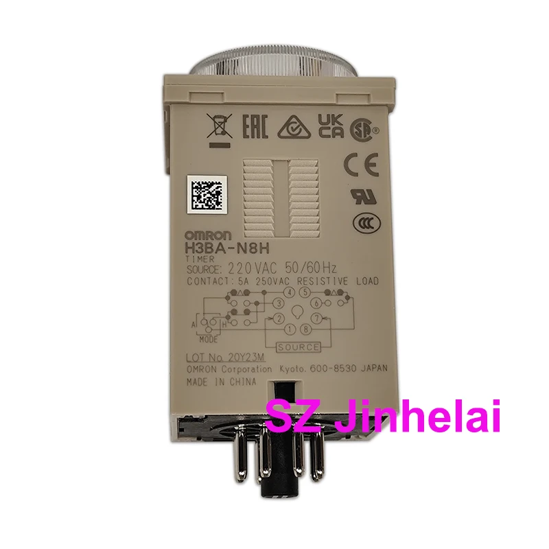 Authentic Original Omron TIME RELAY H3BA-N H3BA-N8H X8HA X8HB 220VAC 24VDC Time Relay Electronic Digital Timer Relay Control