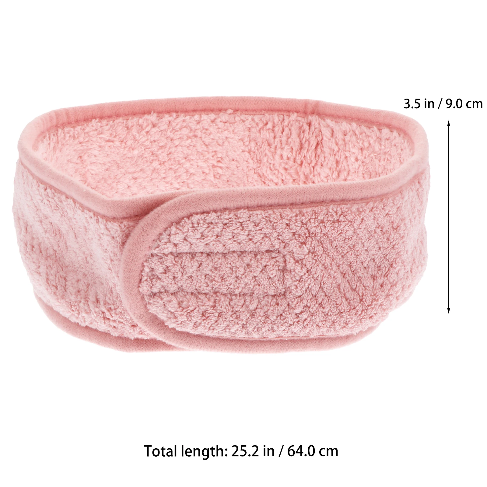 

2Pcs Pink Hairb s Adjustable Face Washing Headb Makeup Hairb Water Absorbent Reusable Shower Spa Head Wrap Fits All Hair Care