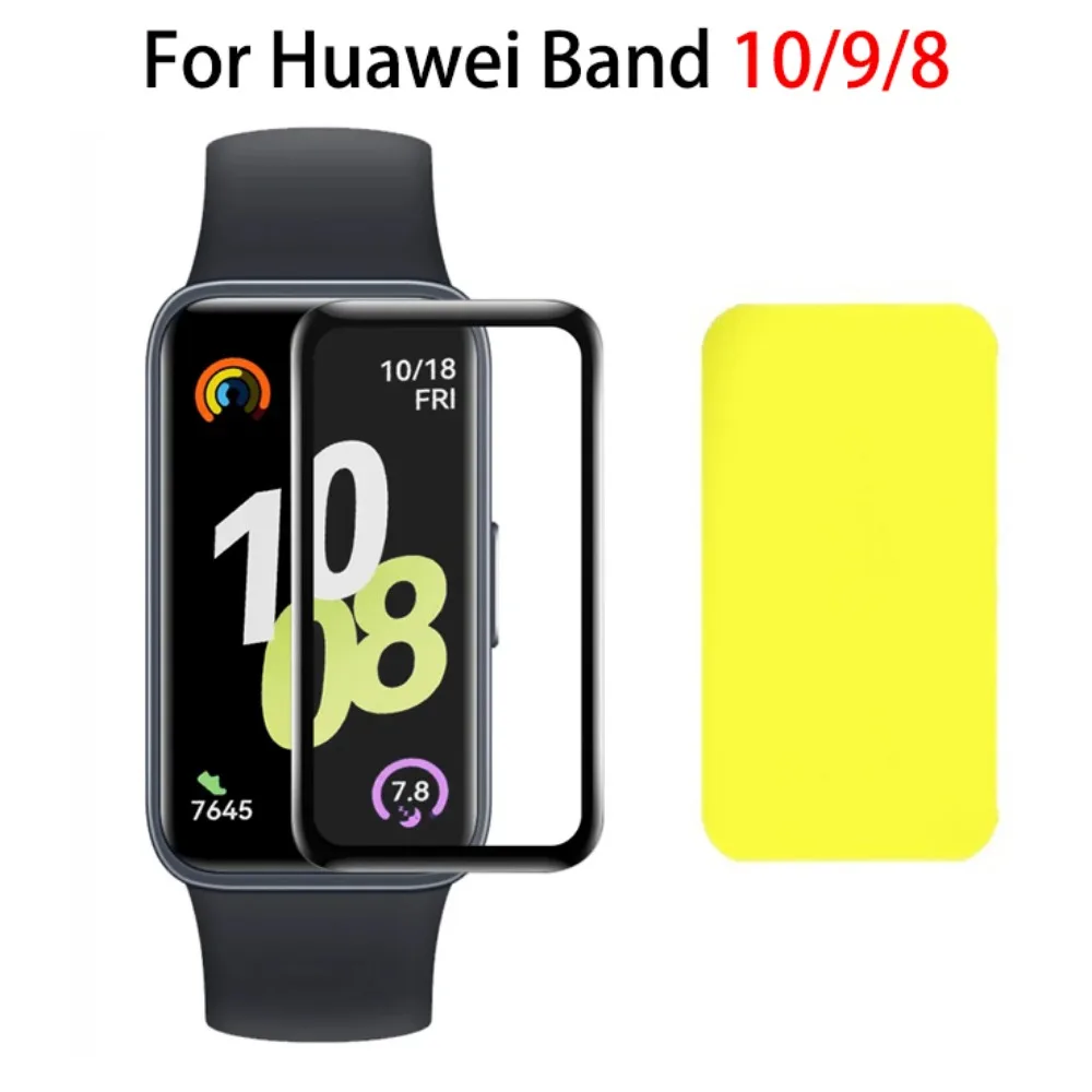 Película suave de TPU y Protector de pantalla PMMA para Huawei Band 10 9 8 NFC Smartwatch Protector de reloj de hidrogel