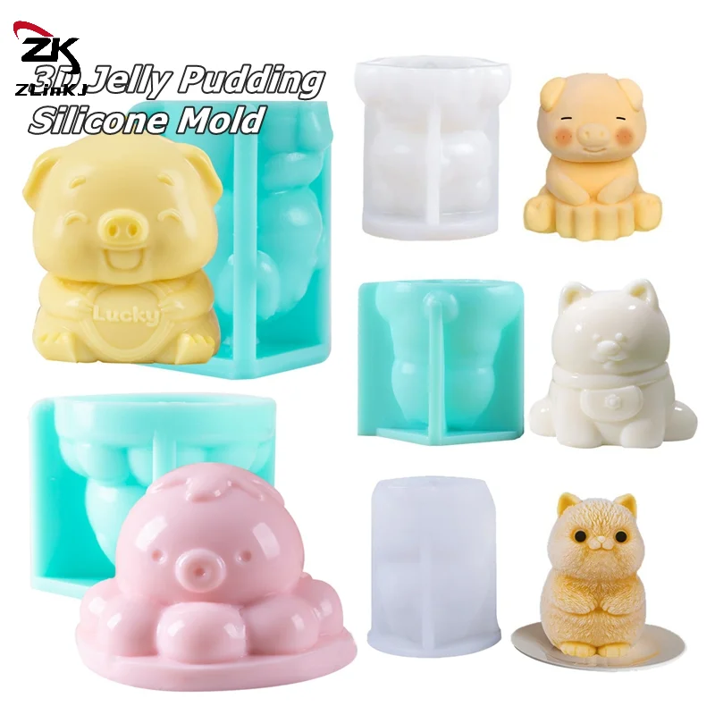 1 Piece 3D Cartoon Jelly Pudding Mold Capybara Mousse Cake Mould Handmade DIY Crafts Making Tool Chocolate Baking Accessories