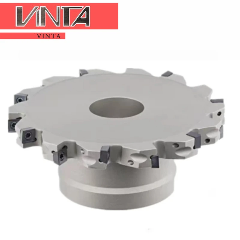 SMC Inserted Three-Edge Milling Cutter Disk CNC Indexable Milling Cutter Slotting Tool Head Facing Cutter T-Slot Milling Cutters