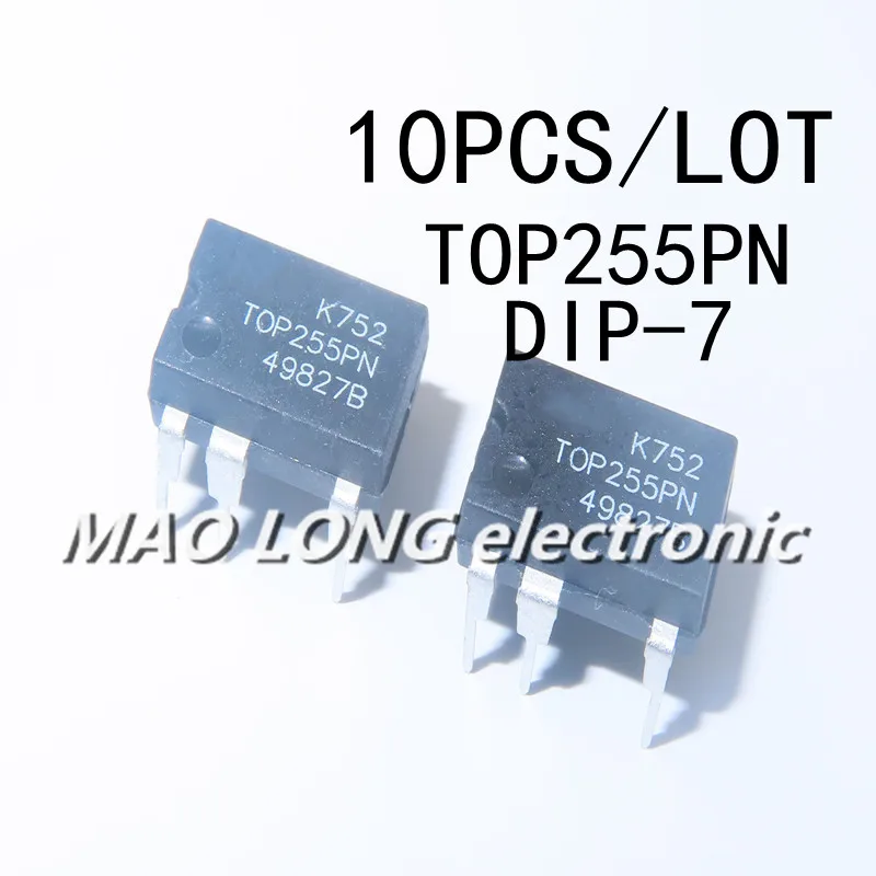 10PCS/LOT TOP255PN TOP255 DIP-7 power management chip IC Quality 100%