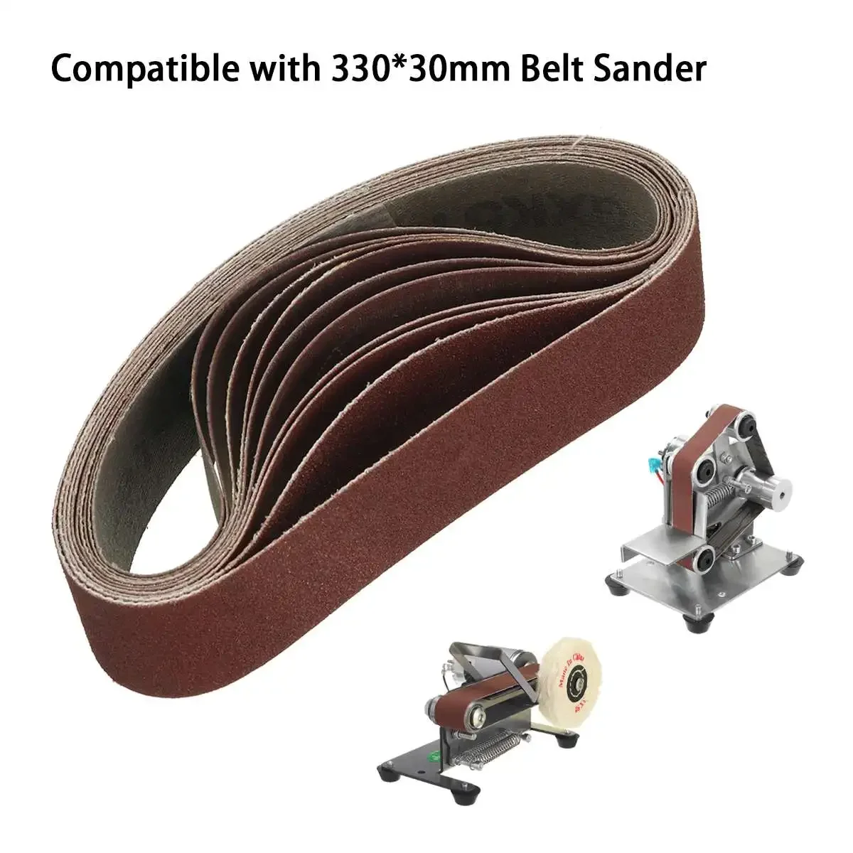 

330x30mm Sanding Belt Set 120-1000 Grit Aluminum Oxide Sandpaper Sander Belt for Woodworking Abrasive Sanding Disc Paper