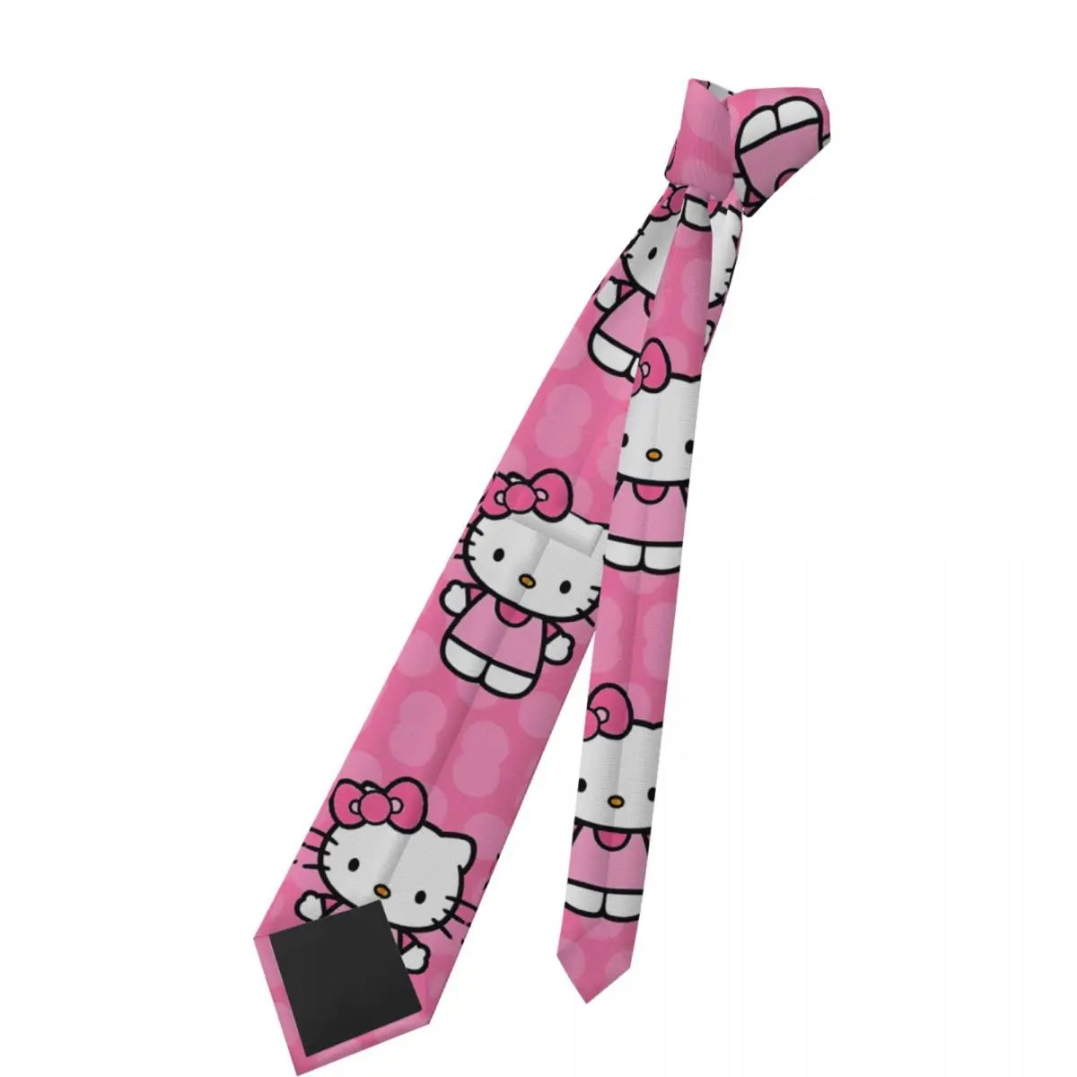 Hello Kitty Krawatte, dünn, schmal, niedlich, Cartoon-Krawatten für Herren, Anzüge, Accessoires, Gravatas, Hochzeitsaccessoires, Cosplay-Requisiten
