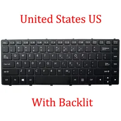 OEM Laptop Backlit Keyboard For Getac S410 S410G1 S410 G1 S410G2 S410 G2 S410G3 S410 G3 United States US Black With Frame New