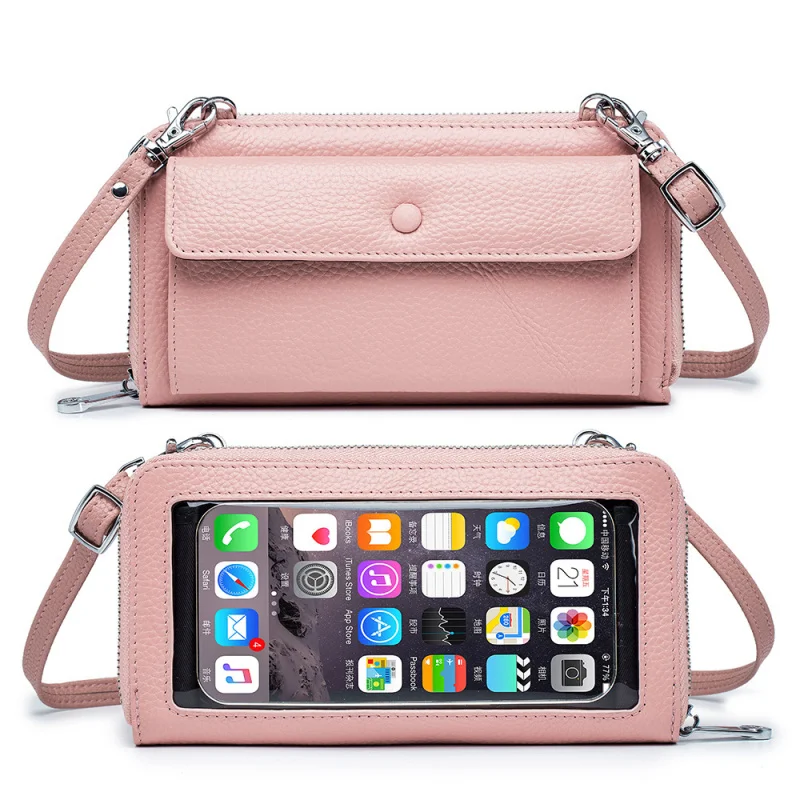Western Elegant and Besutiful Touch Screen Mobile Phone Bag Multifunctional Women shoulder Bag
