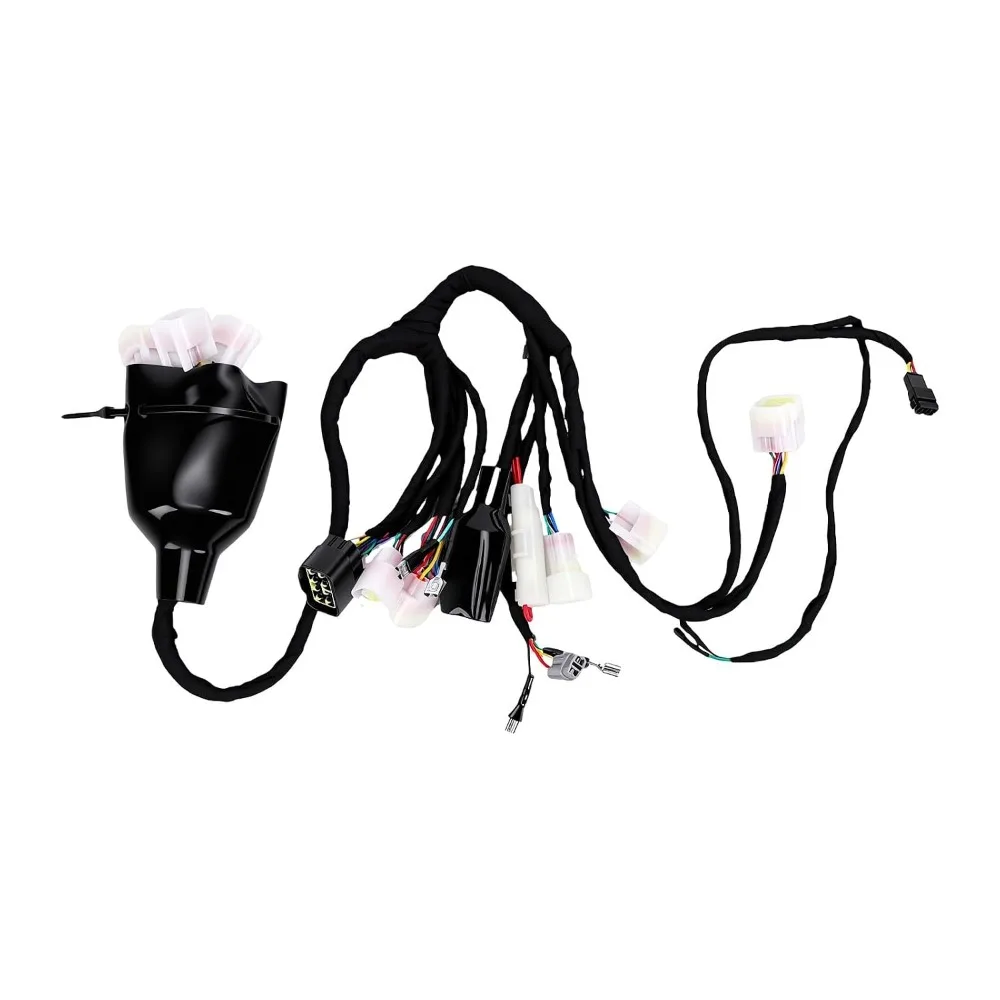 Rubber Main Wiring Harness Connectors Included Portable Wiring Harness Assembly Kit Replacement Wiring Loom Off-Road Riding