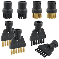 N92R 8PCS Steam Nylon Brass Wire Brush Tool Nozzles For Karcher SC1 SC2 SC3 SC4 SC5 SC7 CTK10 CTK20 Steam Cleaner Accessories