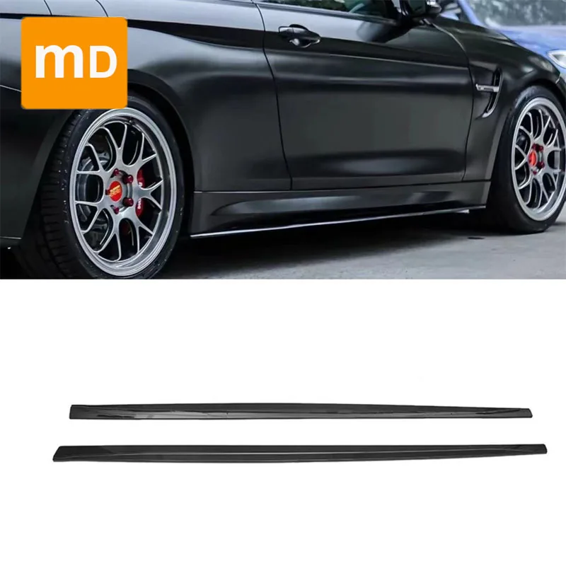 For 2020-2024 2013-2019 BMW 4 Series F32 F33 F36 MP Side Skirts Glossy Black Side Skirts Extensio Panels Car Accessories