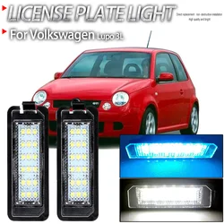 2pcs Car Led Bulbs Number License Plate Light Lamp For Volkswagen VW Lupo 3L 1998 1999 2000 2001 2002 2003 2004 2005 2006 Canbus