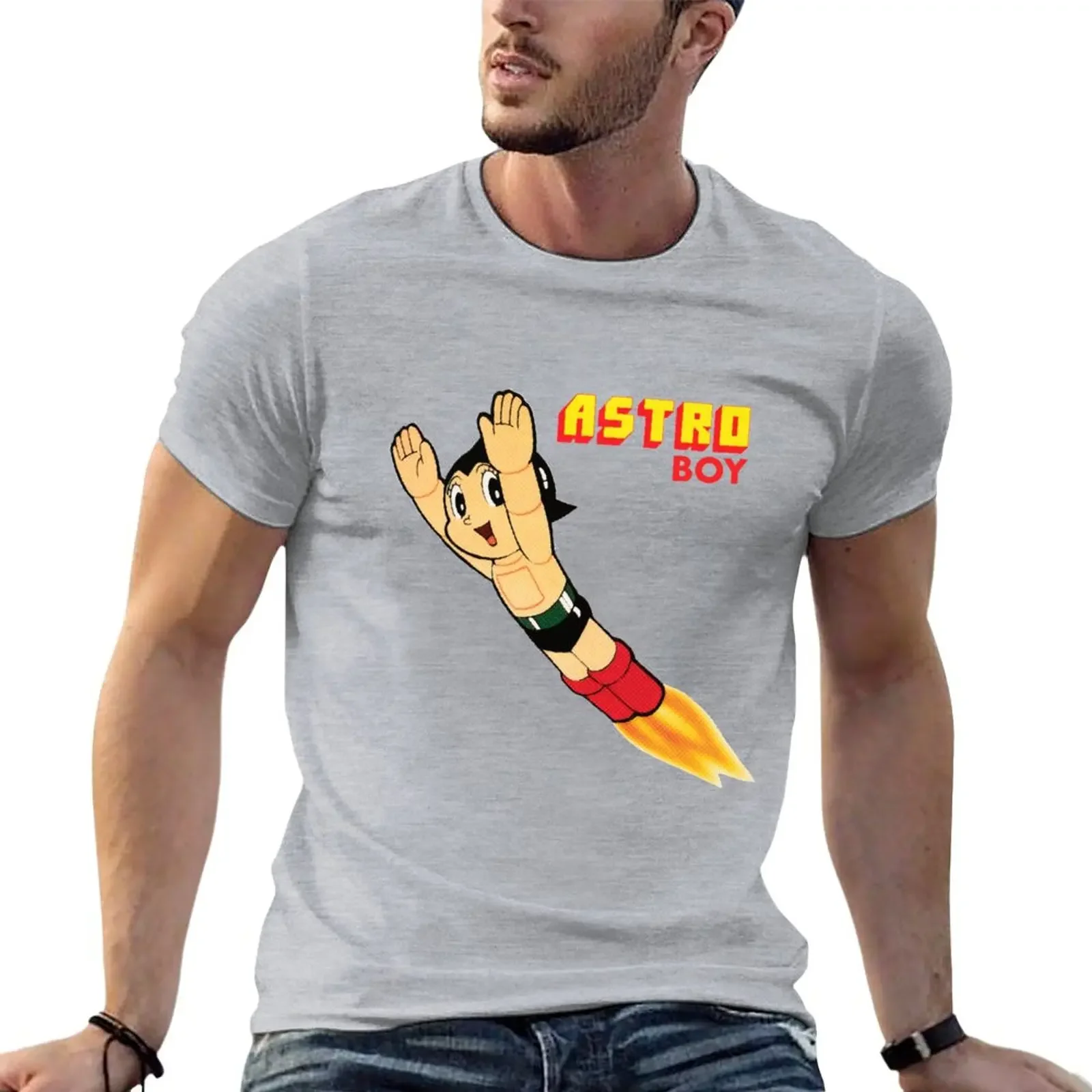 New Astro Boy T-Shirt oversized t shirt graphic t shirt vintage anime figures man clothes big and tall t shirts for men