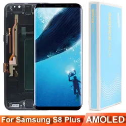 AMOLED S8 PLUS LCD Screen For Samsung Galaxy S8+ G955 G955A G955U G955F G955V G955FD Display Touch Digitizer Assembly