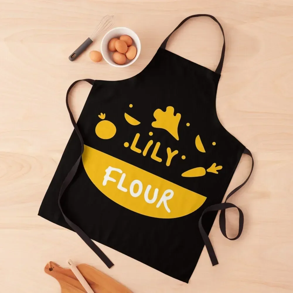 

Lily Flour bib white | Cuisine Apron men manicurist Chef Uniform Women For Man Apron