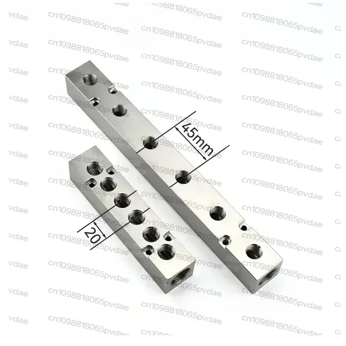 Tool Parts High Pressure 30x30mm Out  2-12 Way 304 Stainless Steel Distributor Manifold Splitter Block Pneumatic Air Fitting