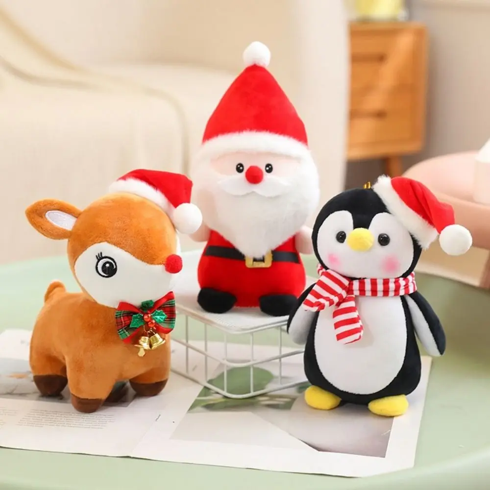 Christmas Decoration Christmas Stuffed Plush Toys Plush Christmas Tree Penguin Plush Doll Snowman Lovely Santa Claus Plush Dolls