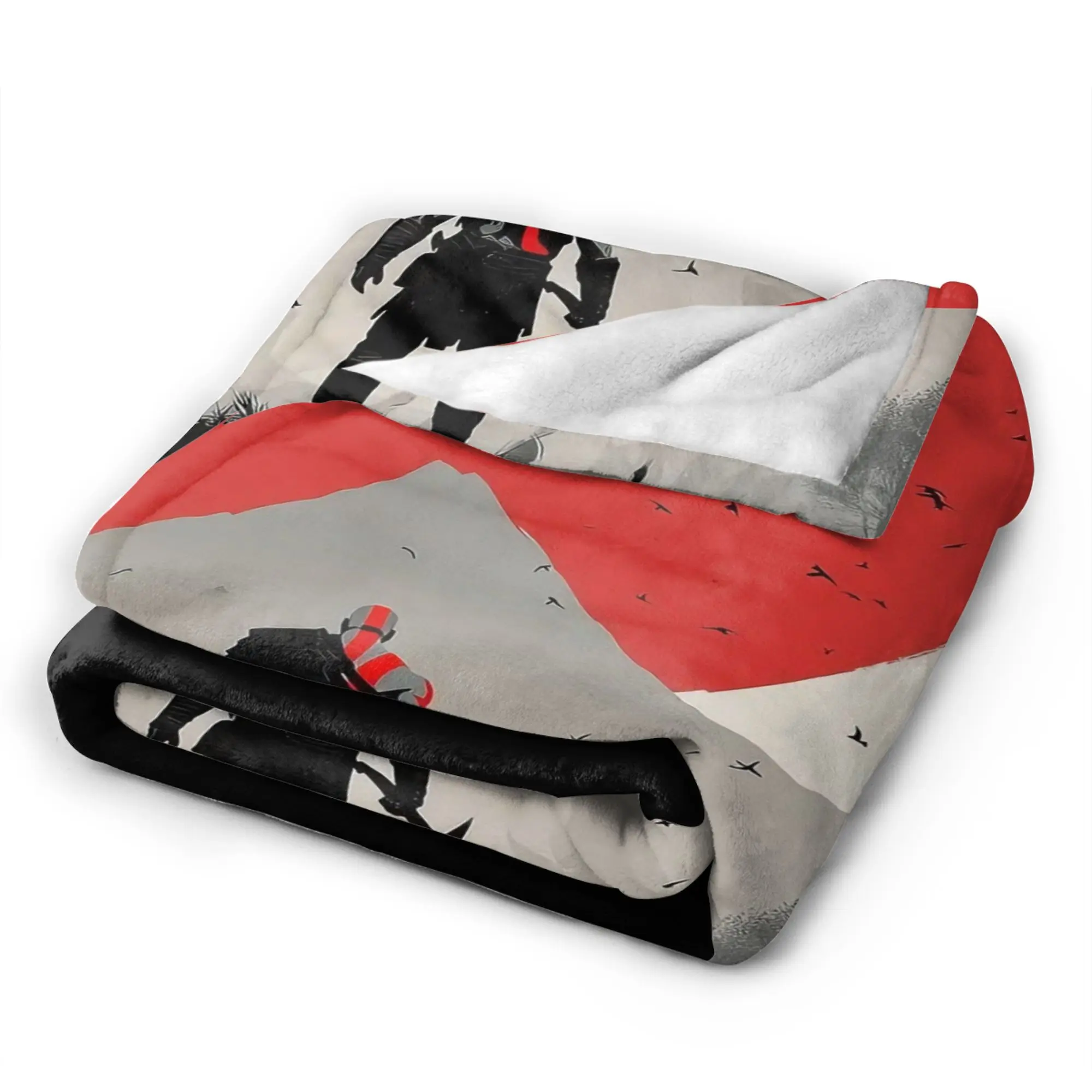Warm Cozy Blanket Travel Car Kratos Throw Blanket Pattern God  War Games Bedspread For Bedroom