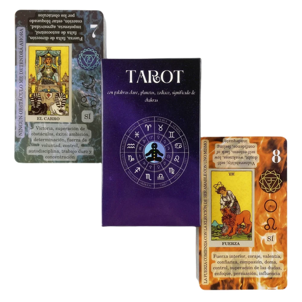 Meaning On Cards Spanish English Version Tarot Deck With Keywords Reversed Wondering Spirit Occult Adventure Time Board Game