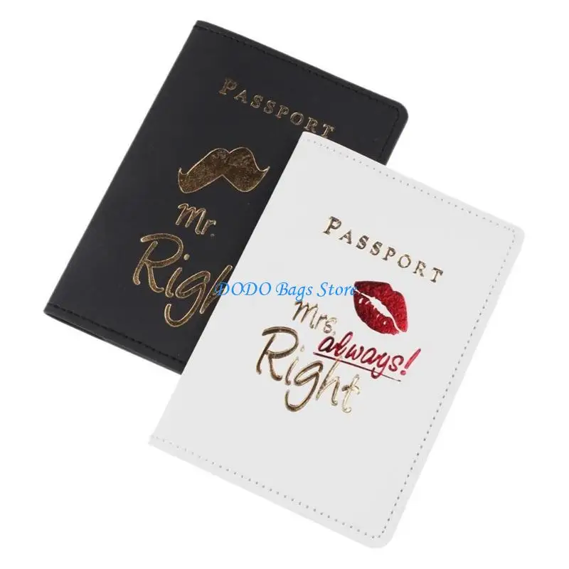 

E8FB Mr. Mrs. Covers Holder Waterproof Travel Wallet Case