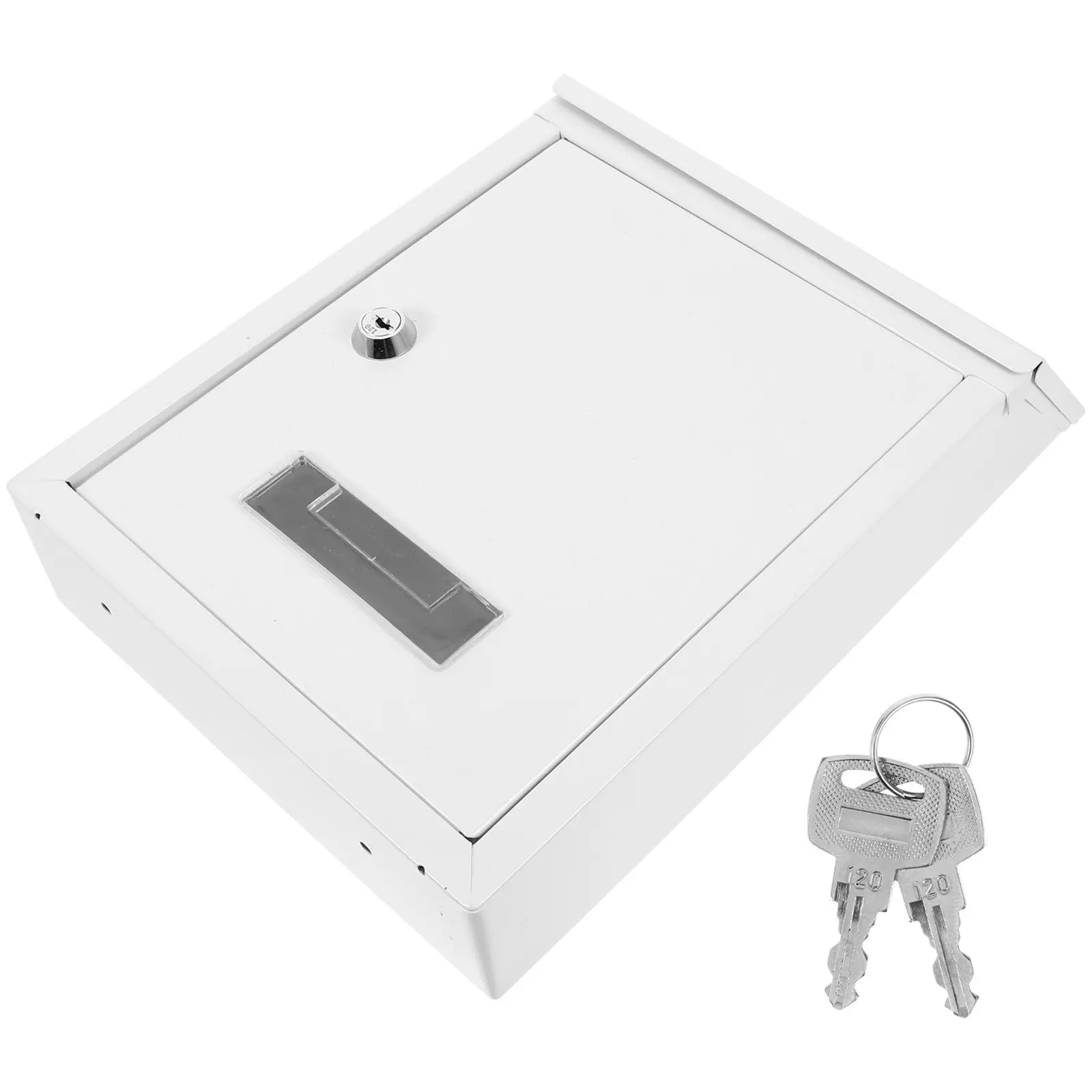 

Wall Mounted Iron Mailbox Vintage Style Lockable Outdoor Rainproof Letter Box For Home Garden Decoration Storage