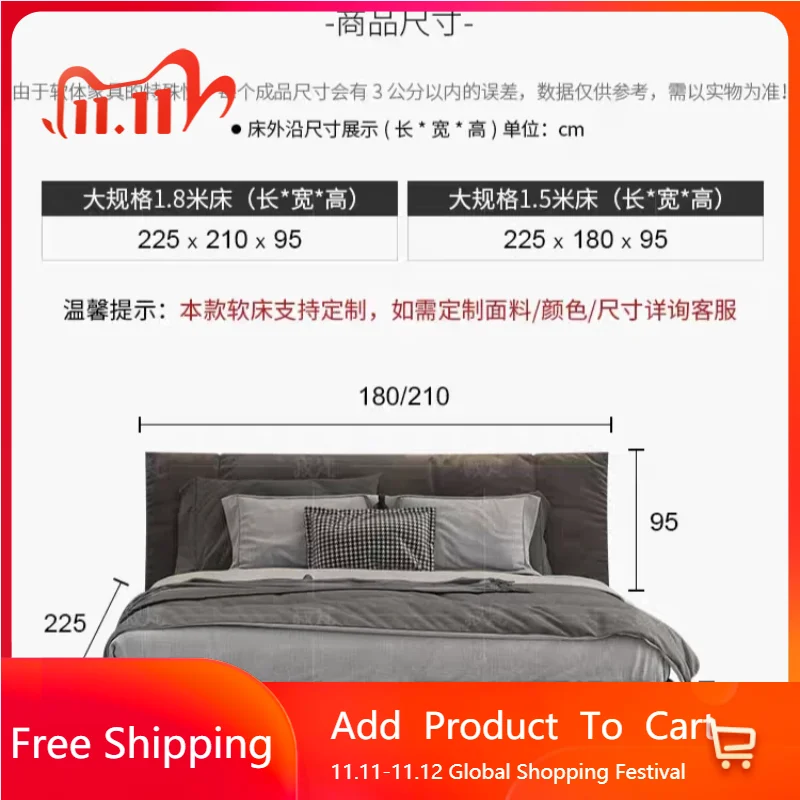 

Ltalian Style Vintage Double Bed Master Bedroom Designer Relax Wedding Bed Soft Princess Cama Casal King Size Bed Set Furniture