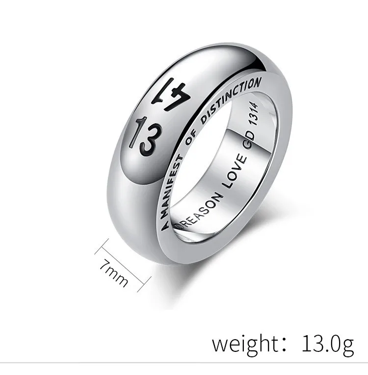 Titanium Steel BLINDREASON LOVE GD 1314 Forever Love Rings for Men and Women Lovers Engagement Ring Jewelry Size 7-12