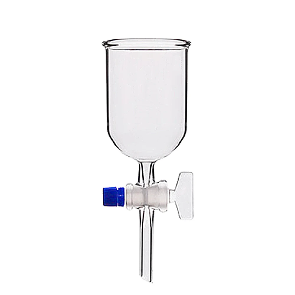 Barrel glass funnel (with glass piston) 100-1000ml chemical experiment glass instrument High temperature resistance