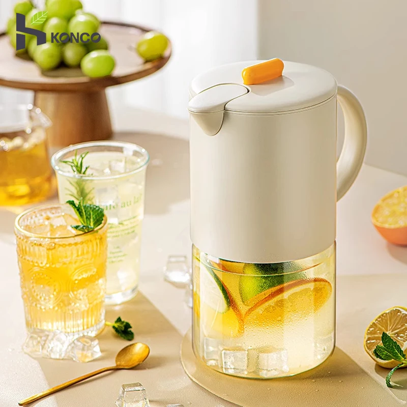 Cold Water Bottle Dustproof and High Temperature Resistant Glass Tea Brewing Water Cooler Cup Water Kettle Drinkware