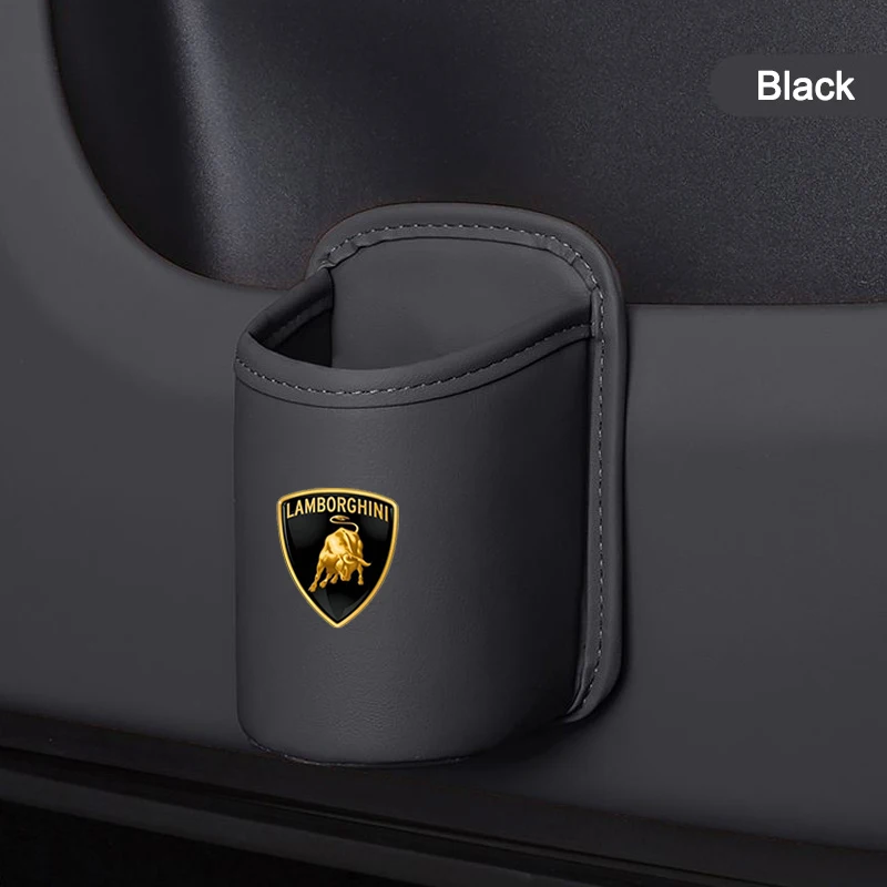 Leder-Autotür-Getränkehalter, Auto-Sitz-Getränkehalter, Aufbewahrungsbox für Lamborghini LP570 LP610 Urus LP700 LP770 Gallardo Aventador