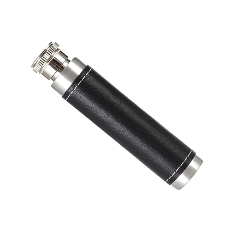 Elegant Portable Wine Tube Stainless Steel Pot Leather Case Mini Wine Pot for Outdoor Smoking