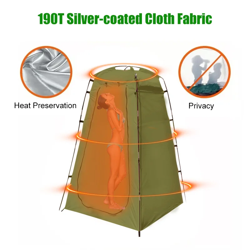 Westtune Portable Privacy Shower Tent Outdoor Waterproof Changing Room Shelter for Camping Hiking Beach Toilet Shower Bathroom