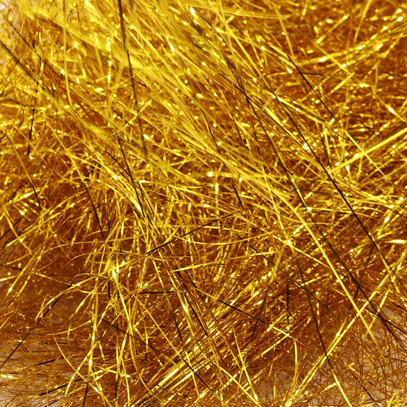 1 mm DIY-Papier, Bast, geschreddertes Konfetti, Knisterpapier, goldfarben, silberfarben, Seide, Kosmetikverpackung, Hochzeit, Party, Geschenkbox-Füller – Detail 3