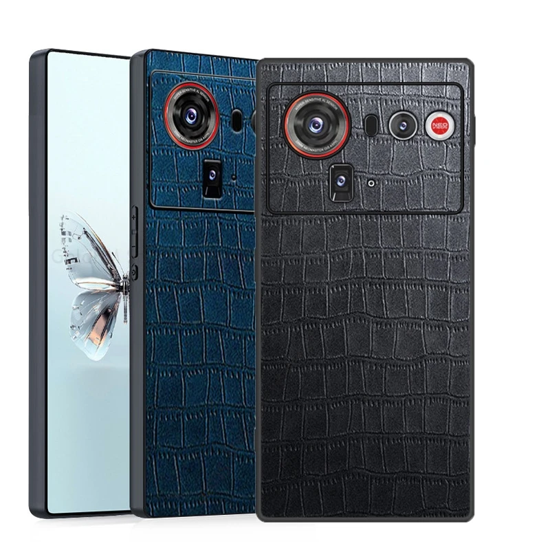 

For ZTE nubia Z80 Ultra Crocodile Texture Leather Shockproof Phone Case Nubia Z70S Z80 Z60 S Z50 Ultra Holster Protection Cover