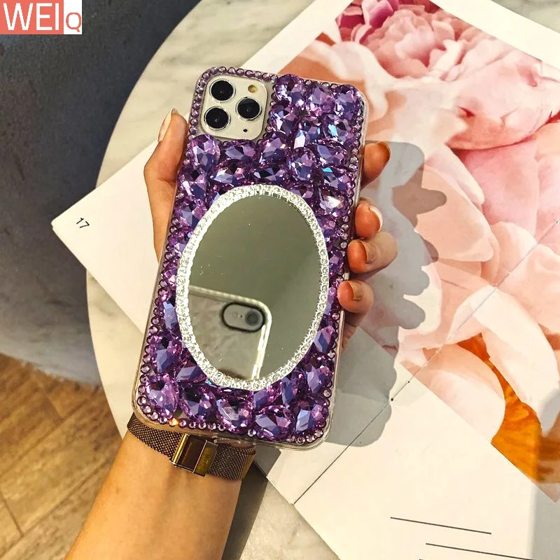 Luxury 3D Diamond Mirror Bling Cases for Samsung Galaxy A21S A51 A71 A12 A52 A52s A72 A32 A22 A13 A33 A53 A73 A14 A34 A54 5G