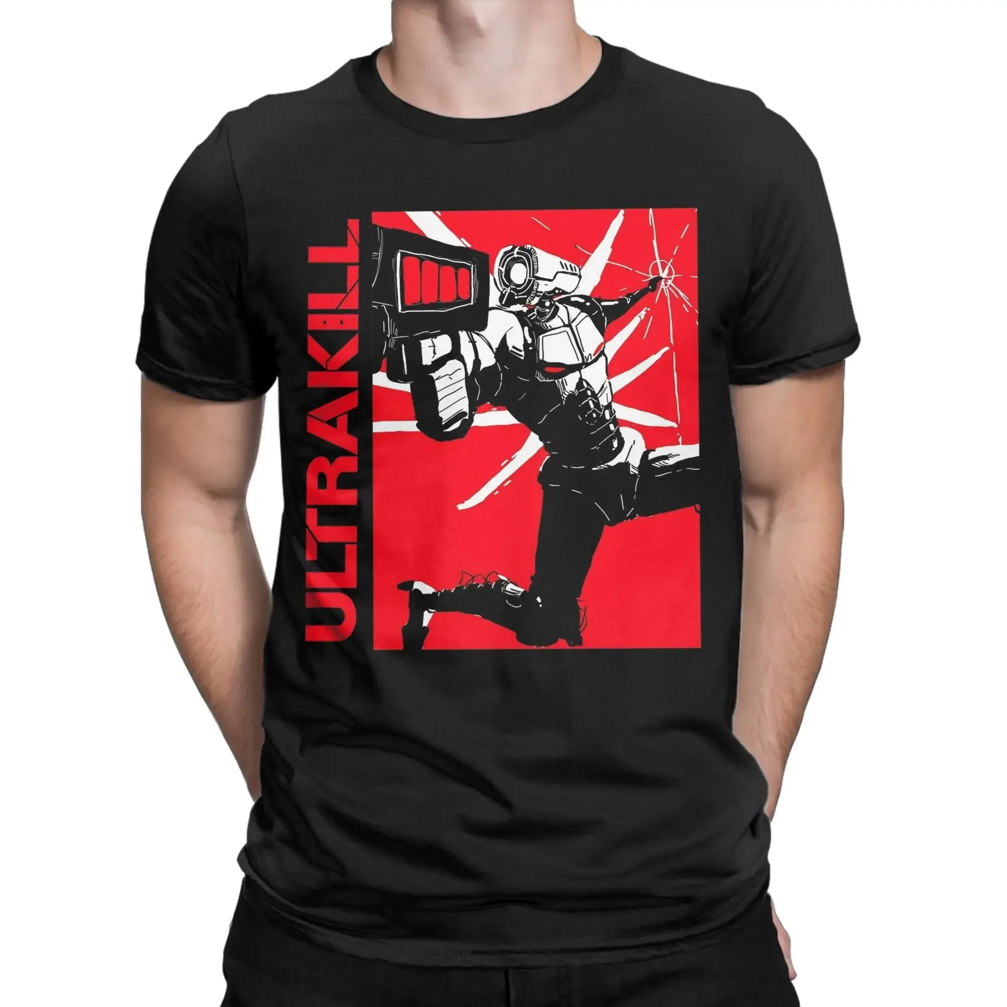 

Ultrakill Funny Video Game Merch Unisex T Shirts Pure Cotton Tee Graphic Printing Tops T-shirt