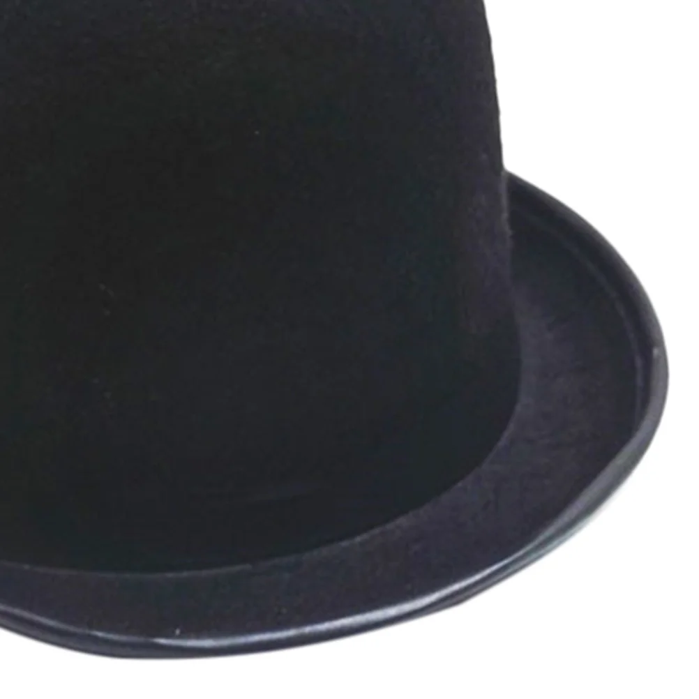 

Classic Unisex Black Fedora Hat Wide Brim Deep Cap Soft Breathable Sweat-Proof Stylish Jazz Gentleman Wedding Gift