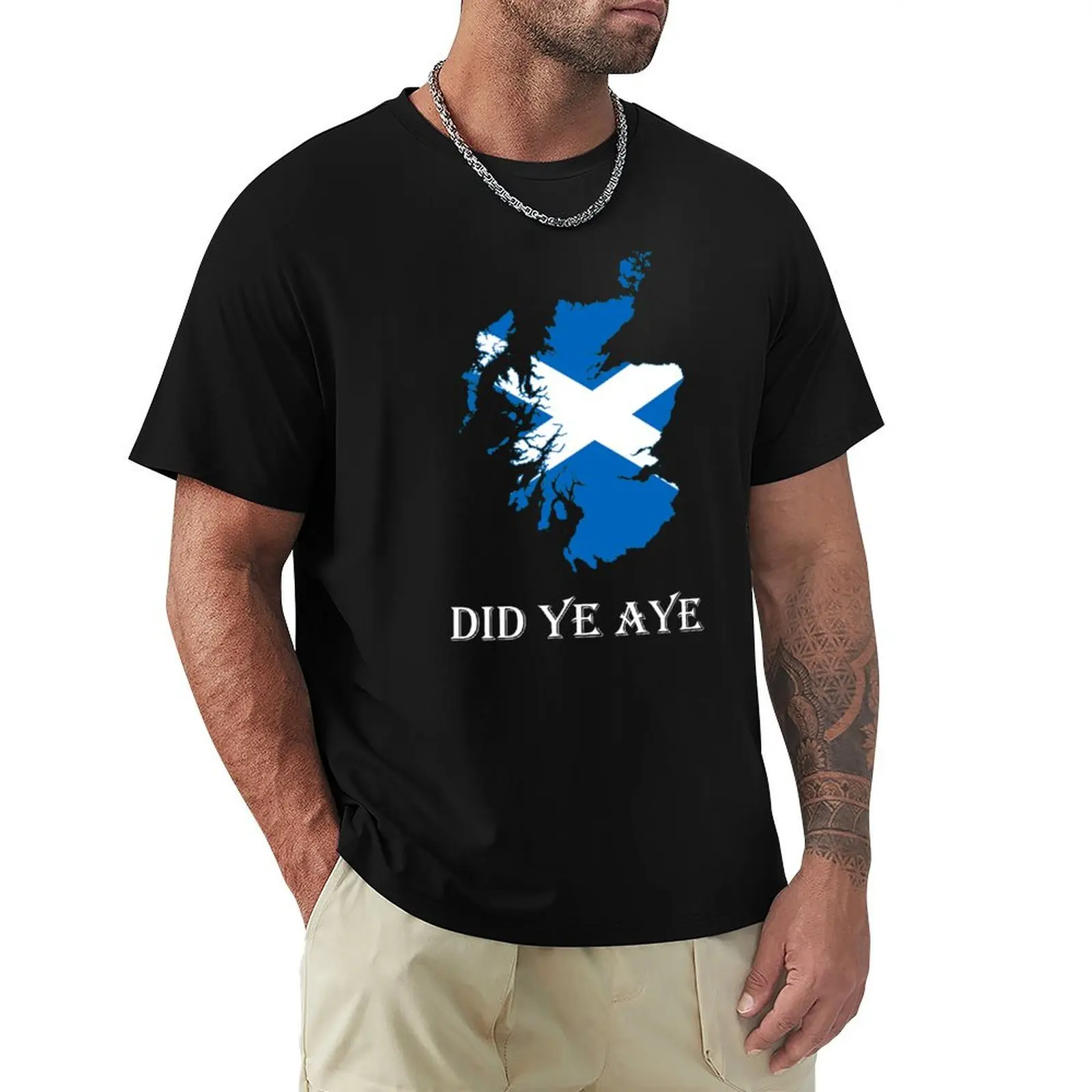 Did Ye Aye Scotland Scottish T-Shirt Outdoor Work Short Sleeve Top
