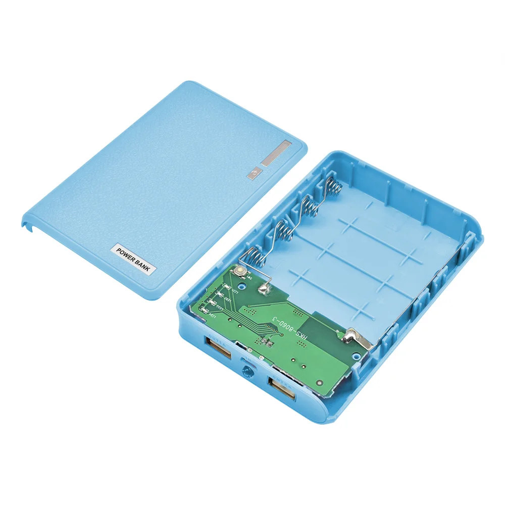 USB 4*18650 Power Bank Battery Box for Mobile Phone Charger DIY Shell Case 18650 Battery Storage Box Holder 4 Slot