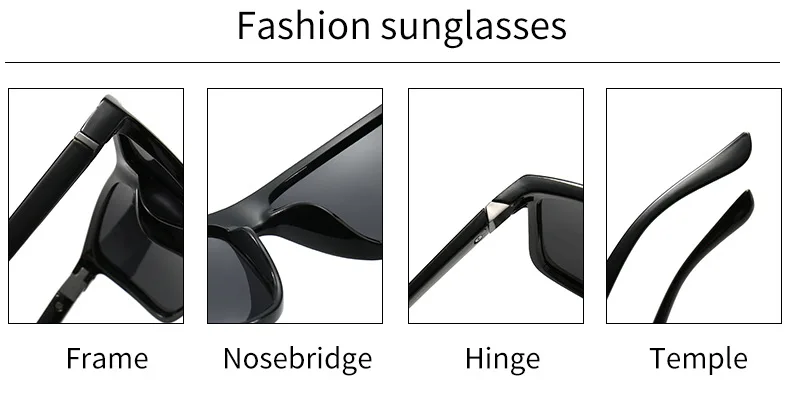 Designer Schwarze Lesebrille Sonnenbrille für Herren Fertiggestellte Korrekturbrille Presbyopie-Lesebrille Outdoor-Sonnenschutzbrille +1.5 +2.0 – Detail 4