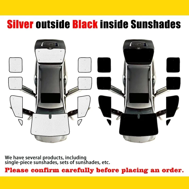 Full Coverage Sunshades For VW Volkswagen Caddy 2K Maxi 2003~2019 Sun Protection Windshields Body Kit Sunshade Car Accessories