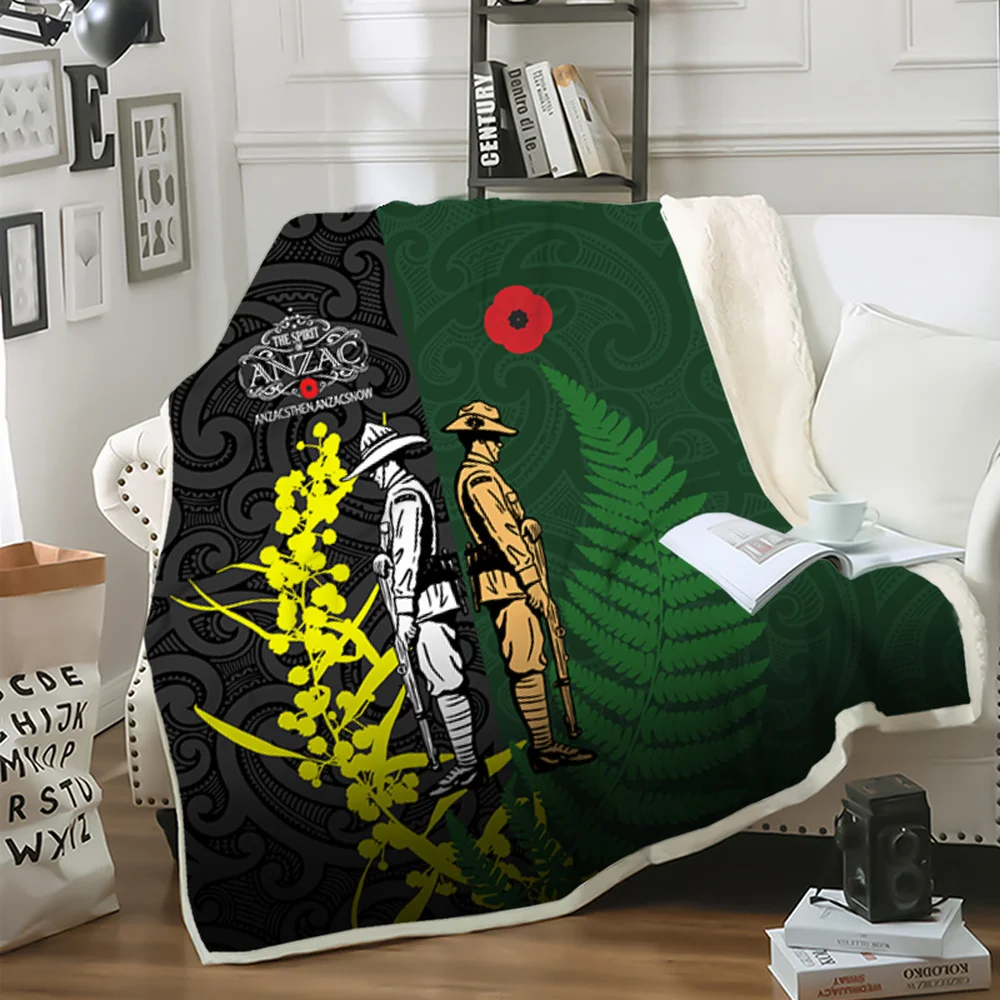 CLOOCL Anzac Day Lest We Forget Blanket 3D Graphics Fashion Sofa Throw Blanket Bedspread on The Bed Picnic Blanket Drop Shipping