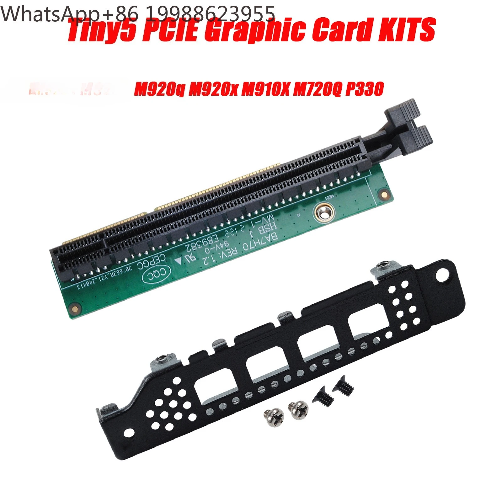 New OEM Expansion Graphic Card Tiny5 PCIE16 For Lenovo ThinkCentre M920q M920x M910X M720Q ThinkStation P330 With Bezel