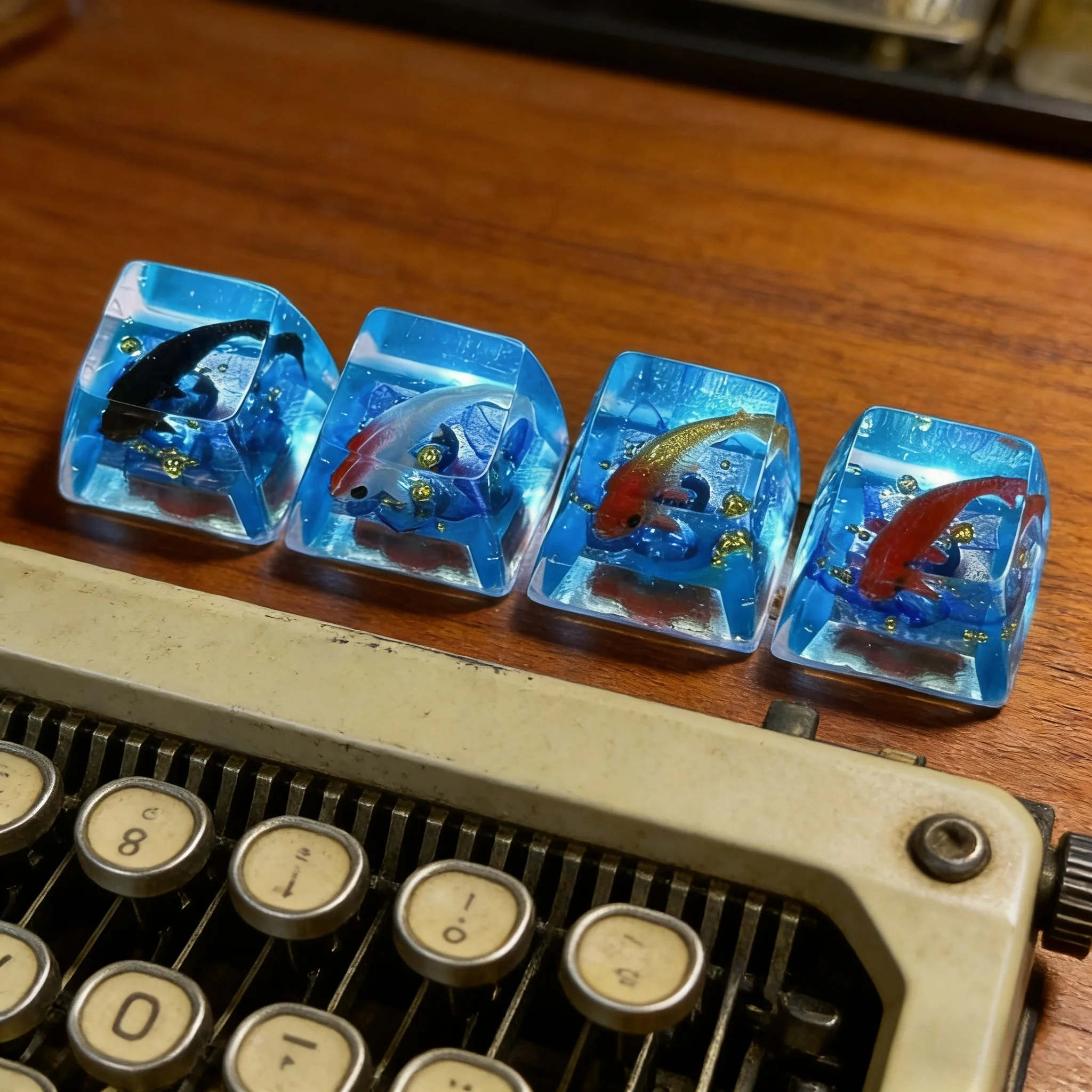 Whale DIY New Resin Keycaps Gaming keyboard Key Caps For Cherry Mx Switch Mechanical Keyboard Keycap