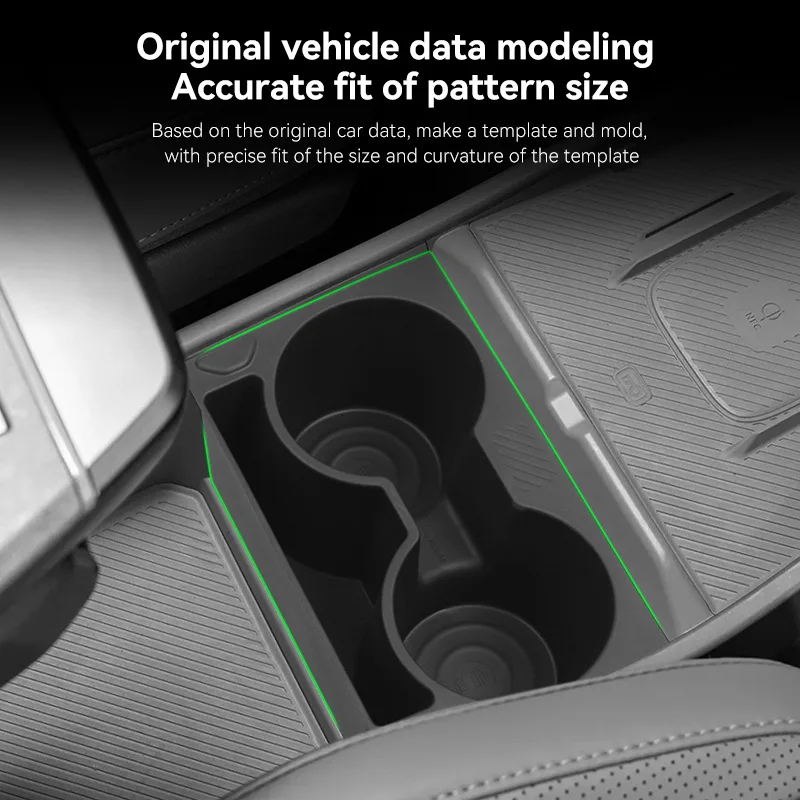 Water Cup Holder for 24-25 Kia EV3 Central Control Water Cup Shock Absorber Set Limit Beverage Seat Storage Seat Water Cup Set