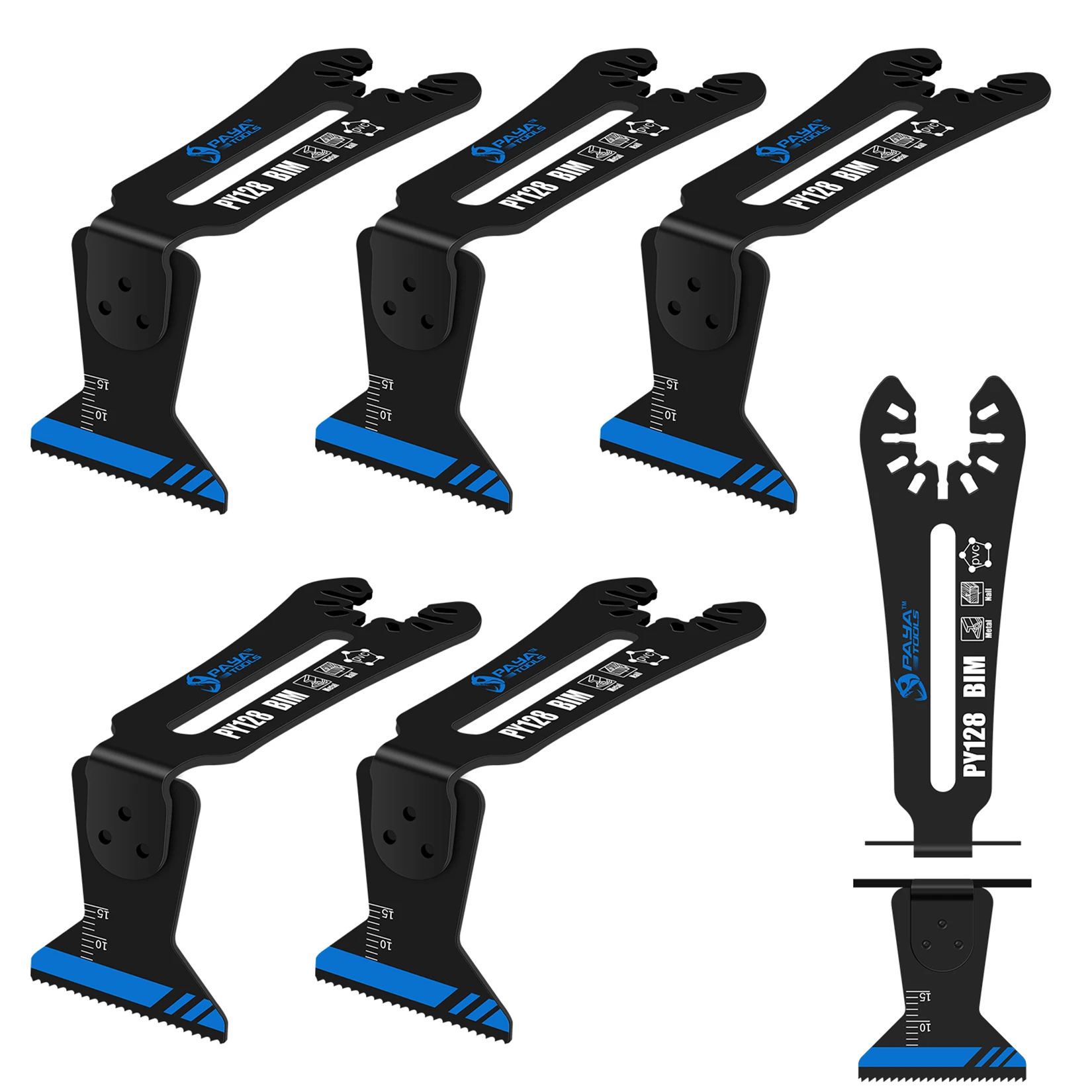 

PAYA 90°Angle Oscillating Saw Blades Bi-Metal Oscillating Multi Tool Blades Flooring Blade for Tight Spaces Corners Plunge Cuts