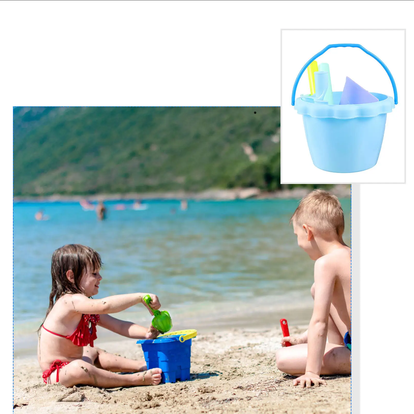 

Набор для игр на пляже из 3 предметов: инструменты для копания, портативные, легкие, развивающие, для детей, для развития творчества, для активного отдыха на природе